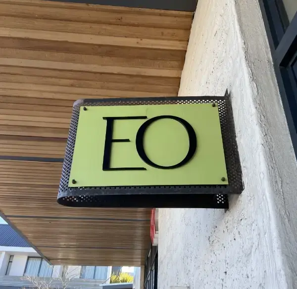 Eden Optometrists sign outside of the practice